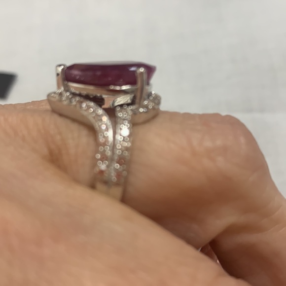 NWT JTV JASPER PEAR SHAPED GEMSTONE RING SIZE 7 - Picture 2 of 6